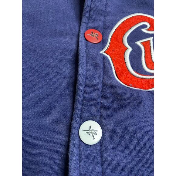 Young & Reckless Cult 1986 Blue Gray Varsity Bomber Jacket Mens Small Y&R - Picture 4 of 9